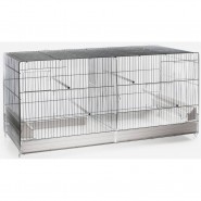 Cage-d'élevage Oiseaux zingué 120cm