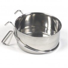 Mangeoire Inox Crochets 12 cm