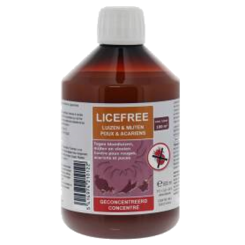 Licefree Liquide pour le mites de oiseaux 500ml