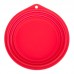 Gamelle de voyage pliable en silicone pour chien 1l