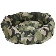 Lit Mimetic Ovale pour Animaux Domestiques, 60 x 50 x 18 cm