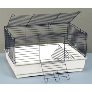 CAGE LAPINS NAIN FOND BLEU 70CM