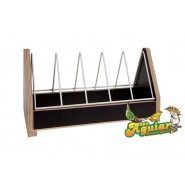 Mangeoire à grit en bois - Grille basculant 30cm