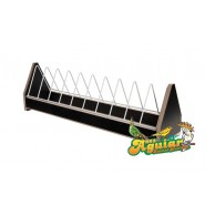 Mangeoire en bois - Avec Grille basculant -100cm