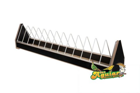 Mangeoire en bois - Avec Grille basculant -75cm 