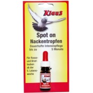 Klaus- Spot On (gouttes pour la nuque oiseaux et pigeons- 5 mois 10ml 